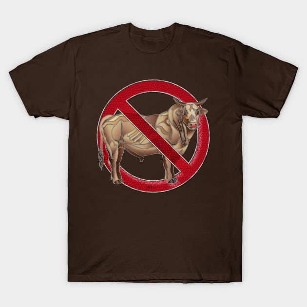 No Bull Stained Glass T-Shirt by NN Tease